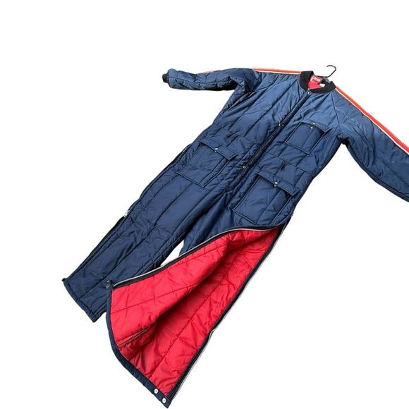 Retro Daco Navy Blue Snowmobile Ski Suit Size Men's XLarge Vintage - Picture 12 of 12